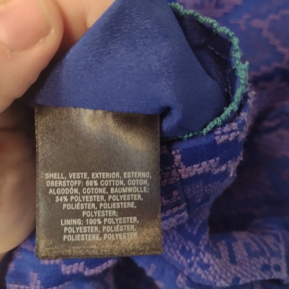 Maeve by Anthropologie Averie Dress Size 6 Blue Purple - Picture 7 of 8